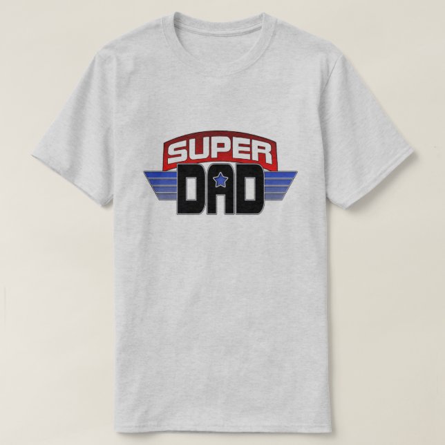 Camiseta Pai super (Frente do Design)