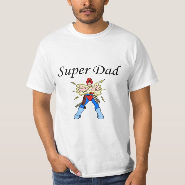 Camiseta Pai super (elétrico) (Frente)