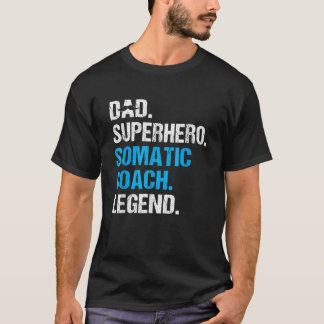 Camiseta Pai Super Herói Somático Treinador Funny Somatic C