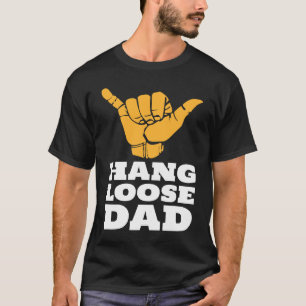 Camiseta Pai Surfista Hang Loose Sinal Shaka Havaiano