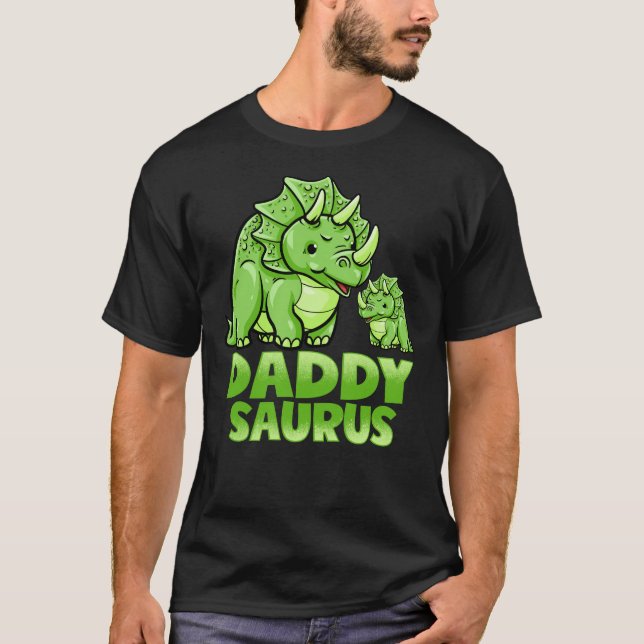 Camiseta Pai Surus Funny Daddysaurus Dinossaur Graphic (Frente)