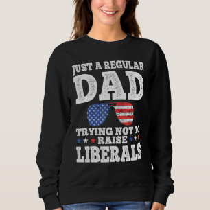 Camiseta Pai Tentando Não Levantar Óculos Solares Liberais