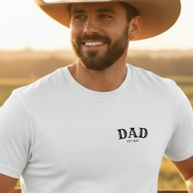 Camiseta Pai Texto em Negrito Est 2025  (Criador carregado)