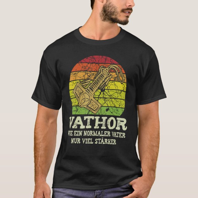 Camiseta Pai Thor Viking, Dia de os pais do Padre Thor (Frente)