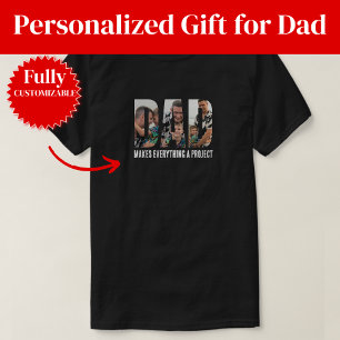 Camiseta Pai Transforma Tudo em um Projeto