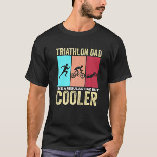 Camiseta Pai Triathlon Pai Natação de Triathlon Run