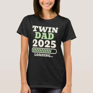 Camiseta PAI TWIN 2025 Carregando Pais de Gêmeos em breve