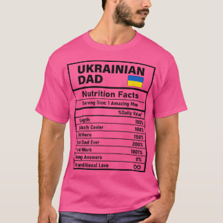 Camiseta Pai ucraniano Fatos Dia de os pais Na