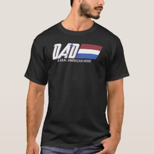 Camiseta Pai Um Dia de os pais Herói Americano