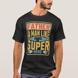 Camiseta "Pai Um Homem Como Super Herói" Dia de os pais Ofe