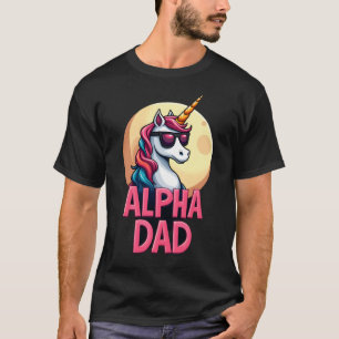 Camiseta Pai Unicórnio Engraçado Laufey Homens Dia dos Pais