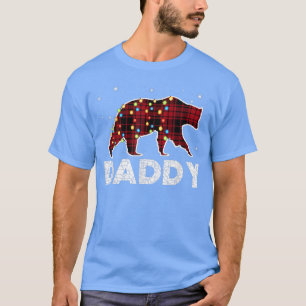 Camiseta Pai Urso Luz Engraçado Natal para Família Engraçad
