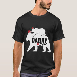 Camiseta Pai Urso Natal Pai X Mas Bonito Filha Filho
