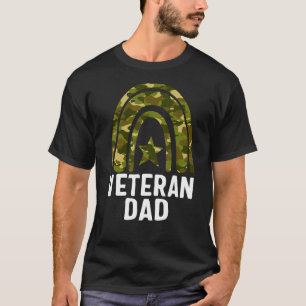 Camiseta Pai Veterano Dia dos Veteranos Legal Camo Patterno
