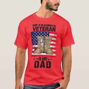 Camiseta Pai Veterano Meu Veterano Favorito É Meu Pai Orgul