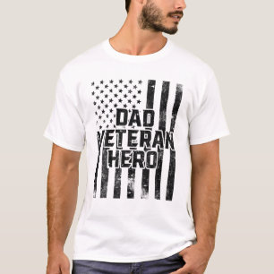 Camiseta Pai Veterano, Obrigado Veteranos, Combate Militar