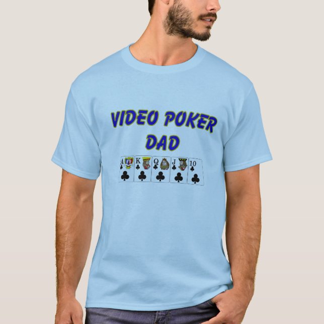 Camiseta Pai video do póquer (Frente)