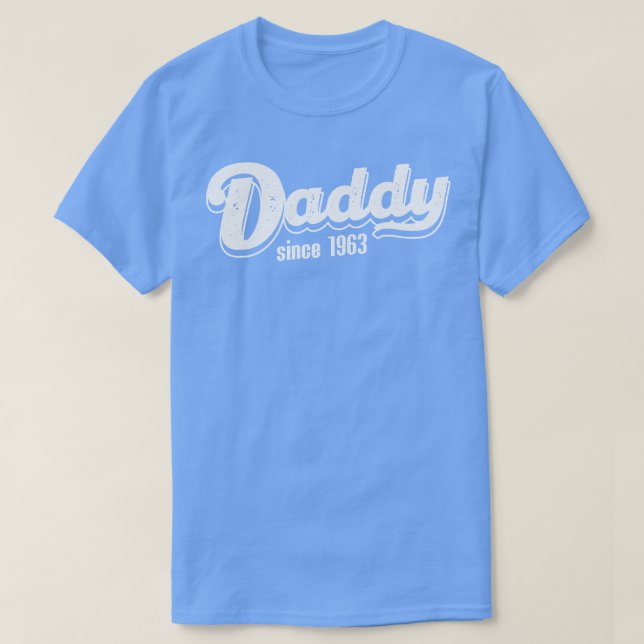 Camiseta Pai Vintage Desde 1963 (Frente do Design)