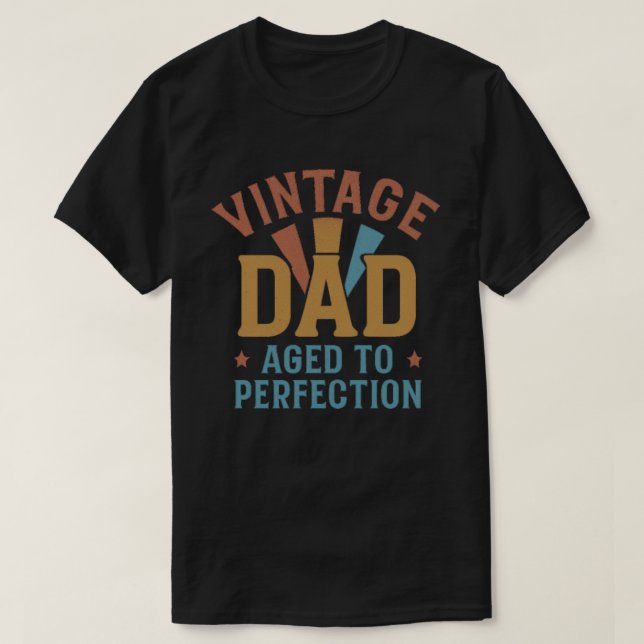 Camiseta Pai Vintage Envelhecido até Perfecção (Frente do Design)