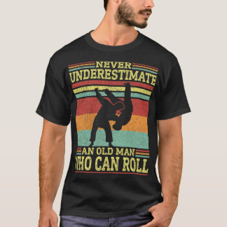 Camiseta Pai Vintage Jiu Jitsu Mma, Dia de os pais Bjj