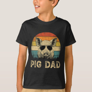 Camiseta Pai Vintage Pig Amantes do Pai Padre&#; s Day