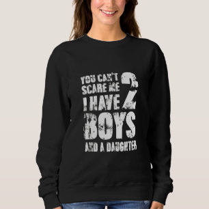 Camiseta Pai, Você Não Pode Me Assustar Eu Tenho Dois Menin