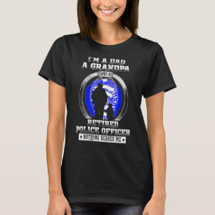 Camiseta Pai Vovô Aposentado Policial Nada Sca