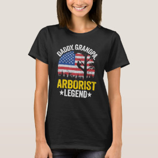 Camiseta Pai Vovô Arborista Legenda Americana Fla