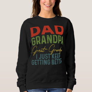 Camiseta Pai Vovô Excelente Vovô Eu Só Fico Melhor