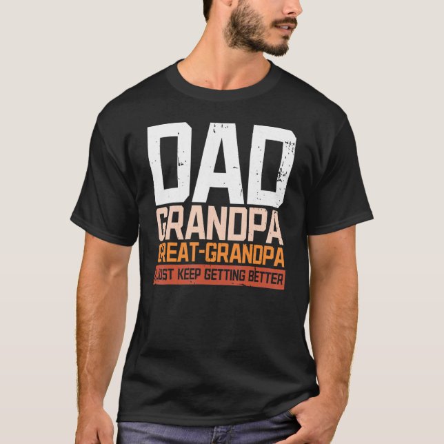 Camiseta Pai Vovô Excelente Vovô Marido Vovô Vovô Avô (Frente)