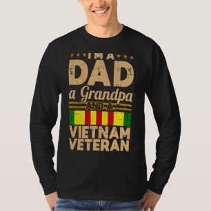 Camiseta Pai Vovô Vietnã Veterano Dia de os pais Vintage