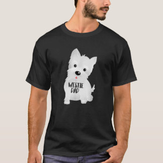 Camiseta Pai Westie West Highland White Terrier Cão Pai 