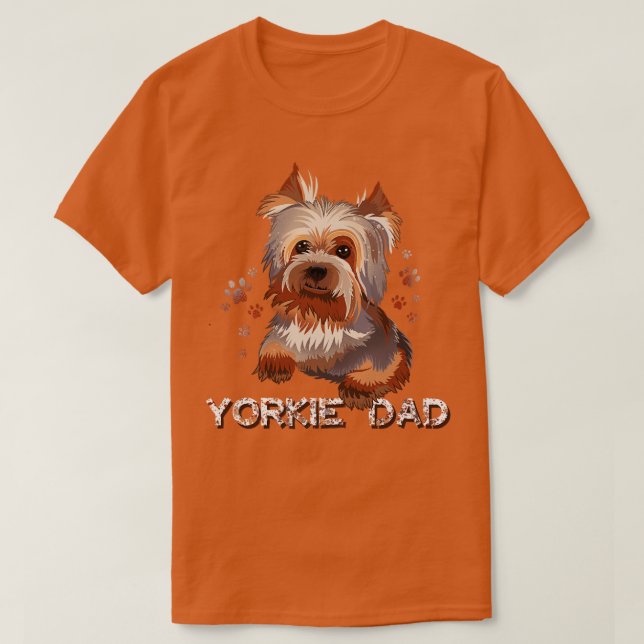 Camiseta Pai Yorkie (Frente do Design)