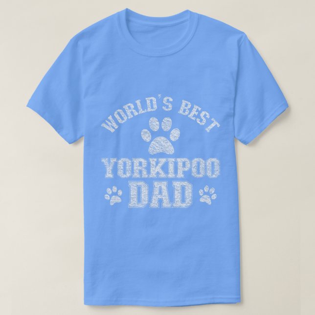 Camiseta Pai Yorkipoo mundos Melhor Pai Yorkipoo (Frente do Design)