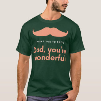 Camiseta Pai Youre Dia de os pais maravilhoso