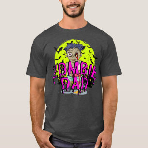 Camiseta Pai Zombie Engraçado