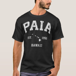 Camiseta Paia Hawaii HI Vintage Athletic Sports Design