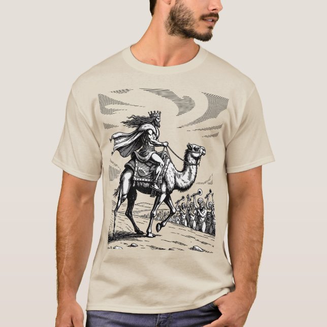 Camiseta Paimon Coroado Viajante das Areias Sem Fim (Frente)