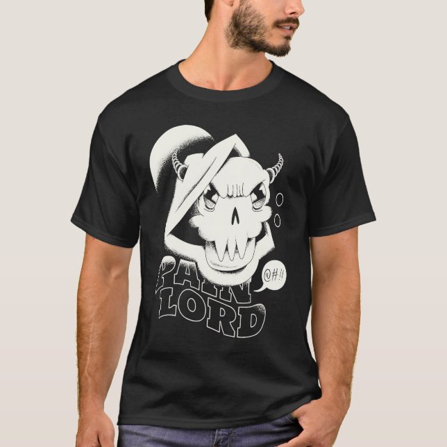 Camiseta Pain lord scary creepy creature hoodie (Frente)