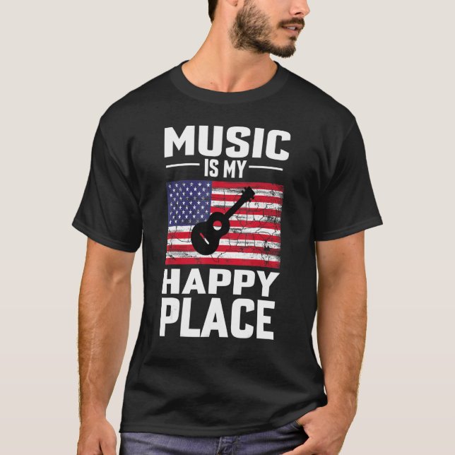 Camiseta Pain of the Composer's Creation Music Is My Happy  (Frente)