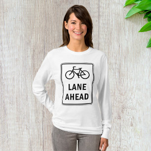 Camiseta Painel de Bicicleta à Frente Sinal de Ciclismo Seg