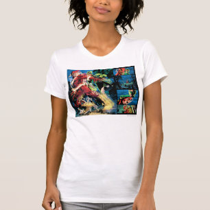 Camiseta Painel instantâneo e verde da lanterna