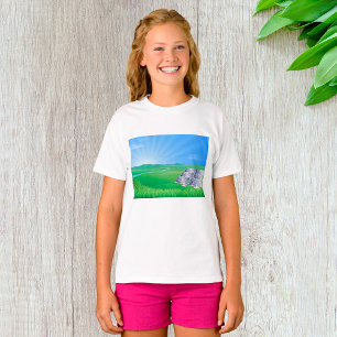 Camiseta Painel Solar Ecológico na Paisagem