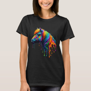 Camiseta Paint Art Miniature Horse Riding Equestor