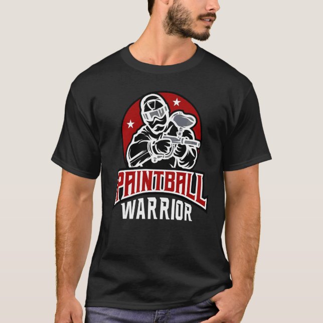 Camiseta Paint Ball Warrior Equipe de Esporte Paintball (Frente)