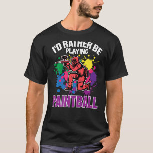 Camiseta Paint Ballers Eu Preferencialmente Jogando Paintba