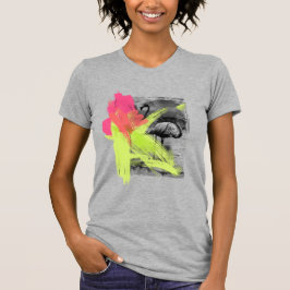 Camiseta Paint Brusca Traço Praia Flamingo Bird Fotografia