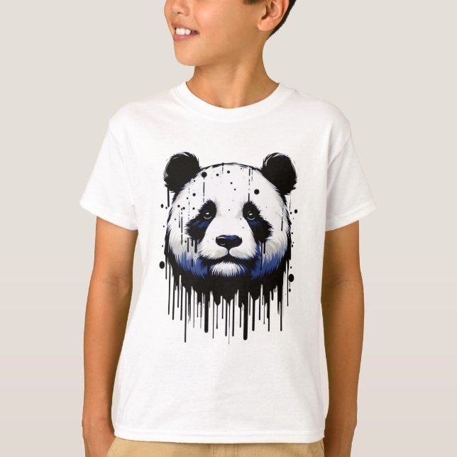 Camiseta Paint Drip Panda (Frente)