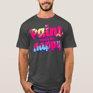 Camiseta Paint me faz feliz