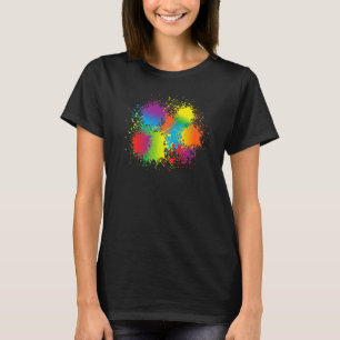 Camiseta Paint Splatter Artist Painter Faz Splash Aniversár